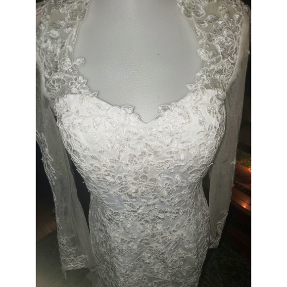 NWOT Custom-made, Brand New & Elegant Wedding Dress!!! comes w/ dress bag!!! - Picture 6 of 11
